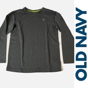 OLD NAVY ACTIVE Boy’s Go Dry Gray Long Sleeve Top - XL